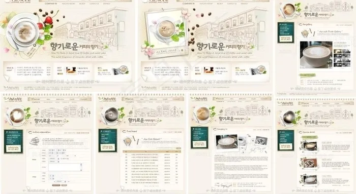 花式咖啡 咖啡网站图片(1024X1190(DPI:72))psd模版下载