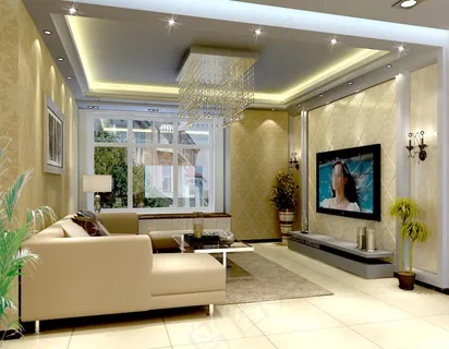 现代客厅装修效果图