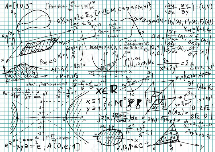 数学草稿图01—矢量素材