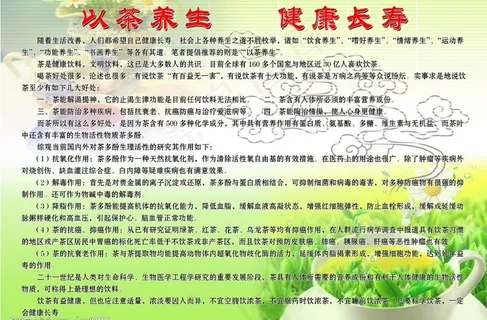 以茶养生健康长寿图片