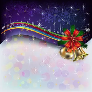 圣诞物品星光闪烁背景矢量素材