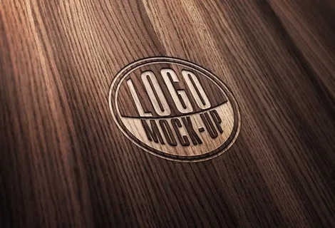 木质纹理logo效果 木板