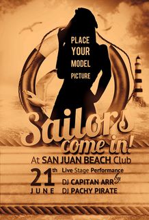 时尚酒吧活动海报