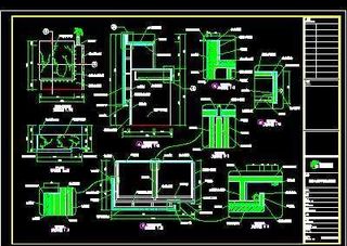 豪华酒家装修施工图纸、cad详图素...