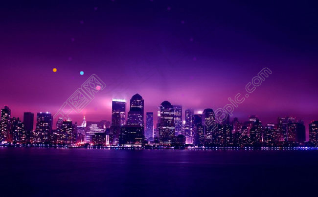 城市烟花绽放flash动画