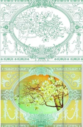 玉兰花 欧式图片