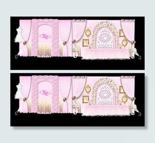 婚礼迎宾区效果