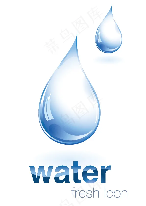 水滴适量ai矢量模版下载