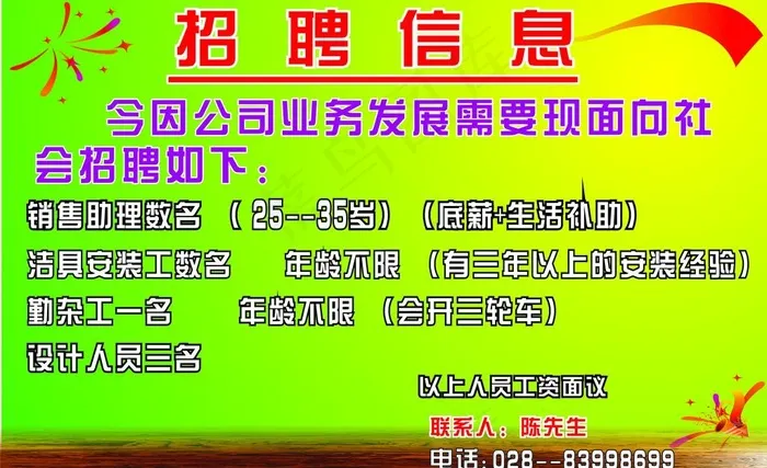 招聘图片cdr矢量模版下载