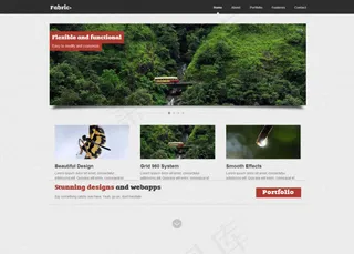 实用的个人主页模板Html5 Cs...