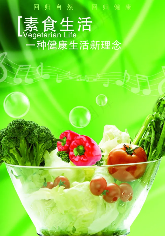 素食生活(2343X3346(DPI:85))psd模版下载
