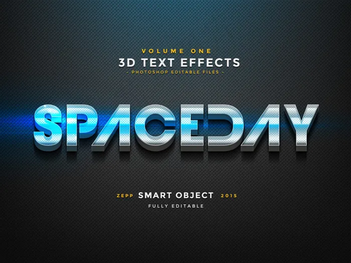 英文字体设计立体感LOGO设计3D...psd模版下载