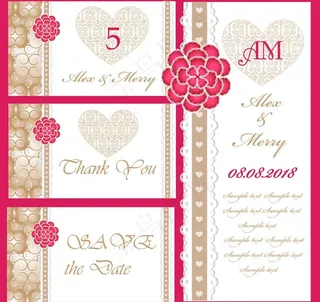 婚礼邀请卡图片