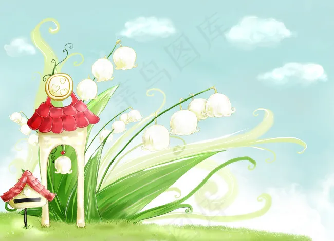 手绘插画(3425X2480(DPI:300))psd模版下载