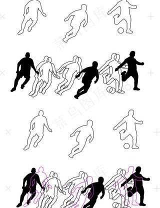 踢足球的人图片