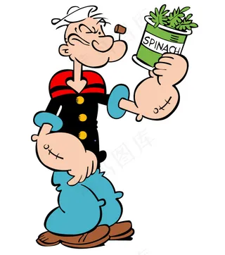 大力水手Popeye矢量素材