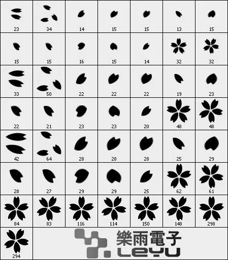 53款 高清花瓣笔刷