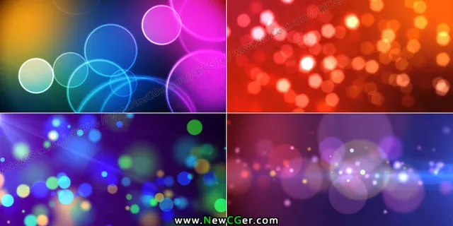 4组梦幻唯美的粒子光斑 4组梦幻唯美的粒子光斑