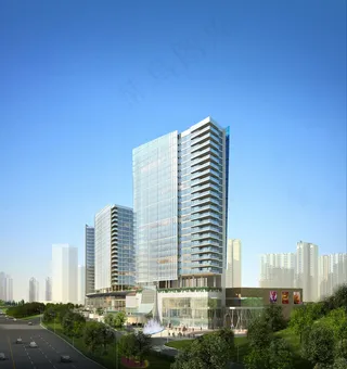 商业街效果图图片