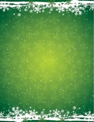 绿色的雪花背景矢量eps,ai矢量模版下载