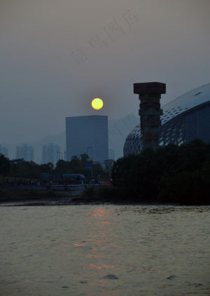 夕阳西下图片