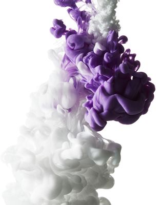 创意唯美烟雾紫白色免抠