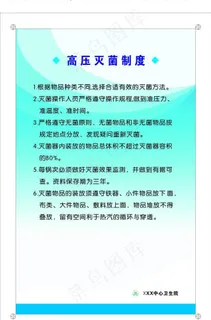 高压灭菌制度图片