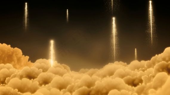 动态火烧云背景视频素材下载