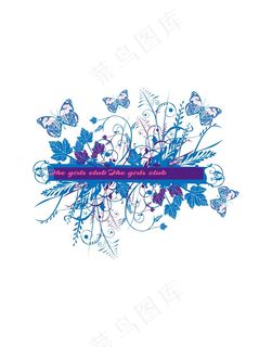 蝴蝶花卉装饰画