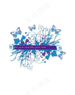 蝴蝶花卉装饰画