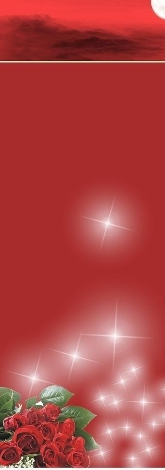 玫瑰花 x展架 星星图片cdr矢量模版下载