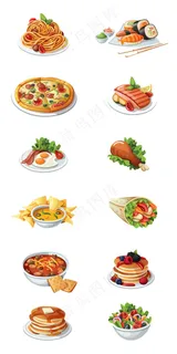 食品类美食淘宝PNG免扣素材