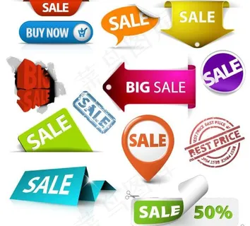 精美实用标签矢量素材