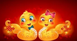 新年卡通蛇图片 下载