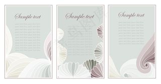 怀旧仿古装饰背景矢量卡片2