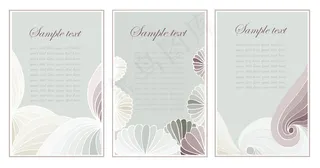 怀旧仿古装饰背景矢量卡片2