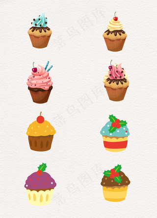 水彩水果设计点心