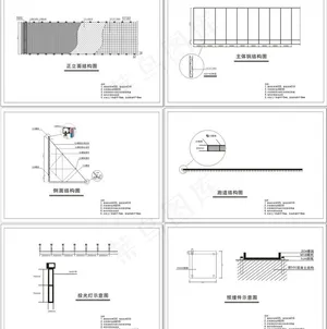 三面翻广告牌施工图图片
