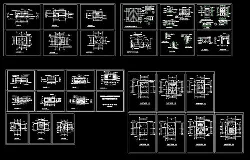 某法院审判厅装饰装修CAD平面设计...