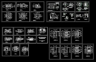 某法院审判厅装饰装修CAD平面设计...