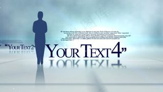 时尚的抠像人物字幕式的节目包装