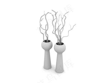 3D花瓶模型MAX素材 3D花瓶模型MAX素材