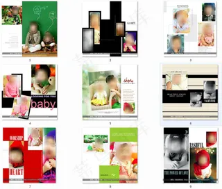 宝宝韩式写真集模版