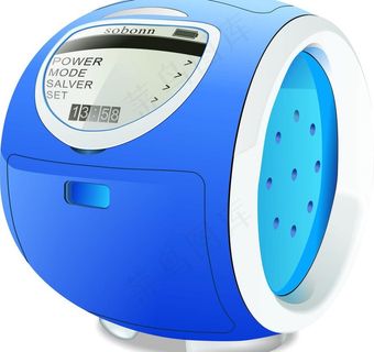 绘制写实风格cd机图片