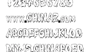 MELTEDTEXT 英文字体下载