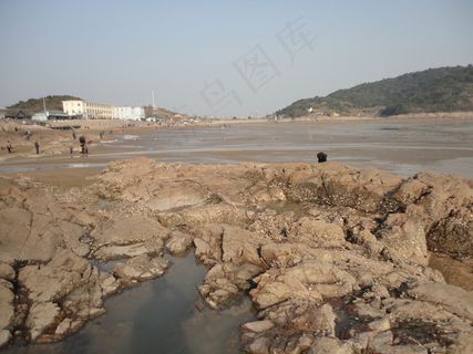 宁波北仑洋沙山海滩图片