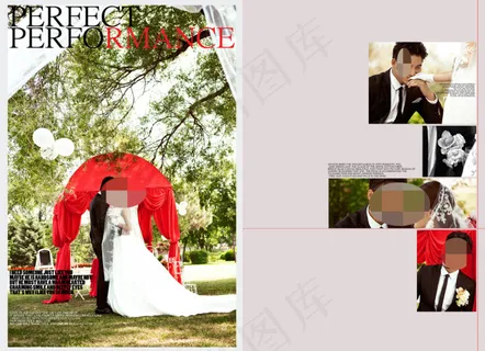 婚纱展板素材下载