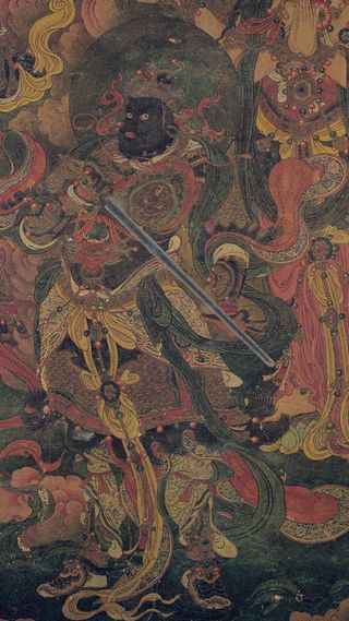 法海寺壁画-40南方增长天王