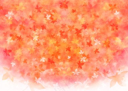 红黄枫叶渐变背景素材