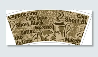 底纹咖啡杯图片